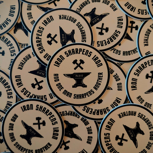 IRON SHARPENS IRON Sticker