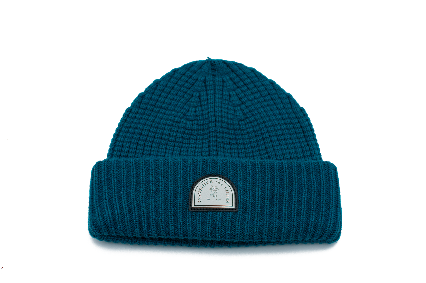 CONSIDER THE LILIES Waffle Knit Beanie