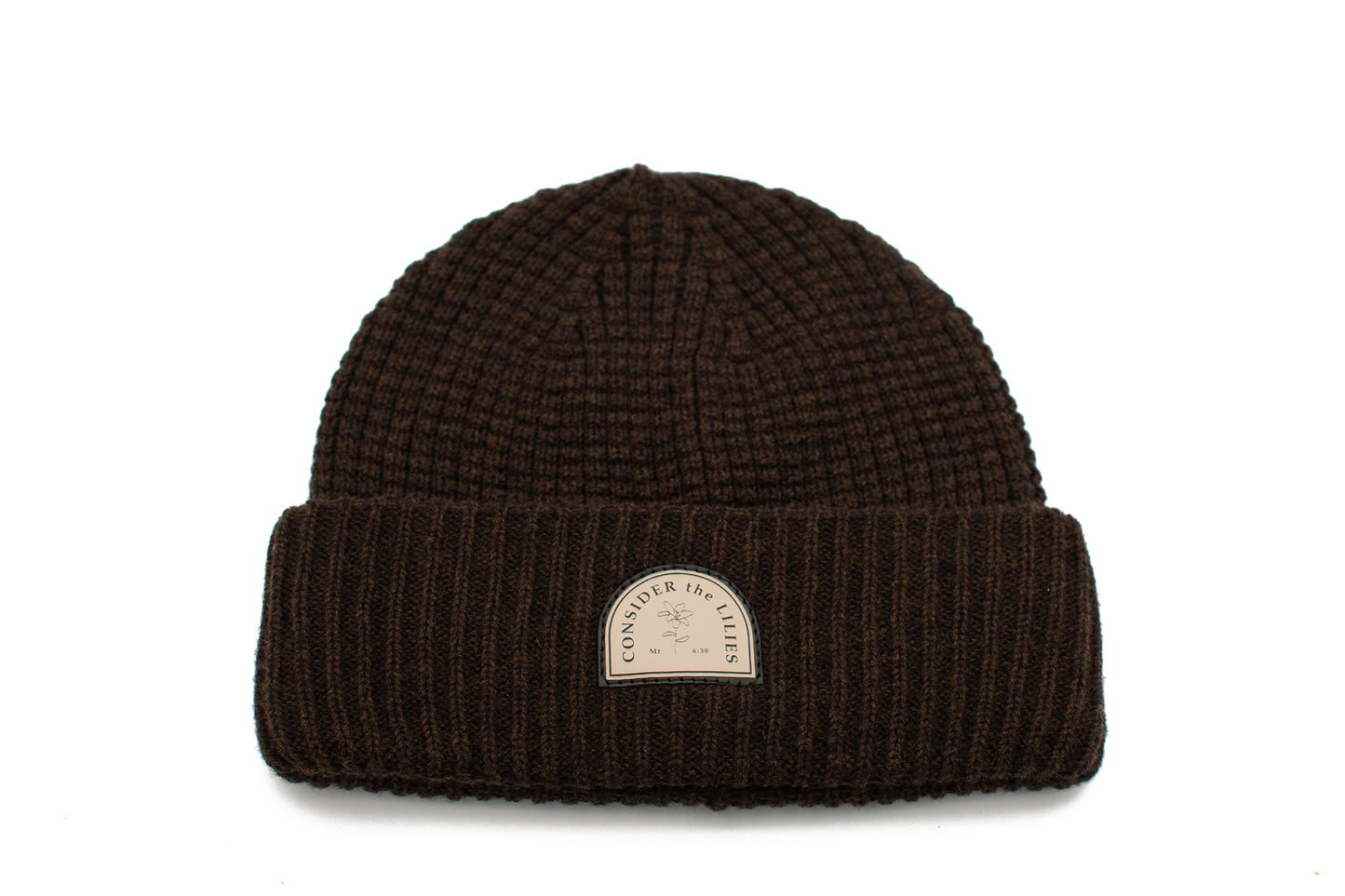 CONSIDER THE LILIES Waffle Knit Beanie